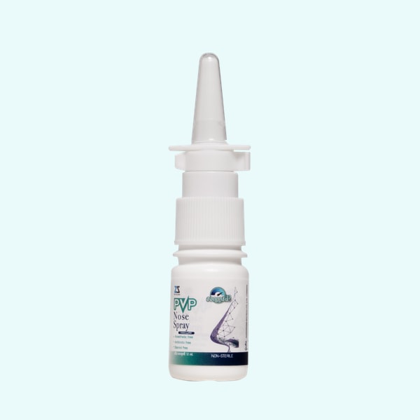 PVP Nose Spray หนึ่งขวดจากภาพสินค้าจริง